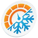 AirLux Heating & Cooling logo featuring a thermometer and snowflake, symbolizing heating and cooling services in Berrien Springs, MI.
