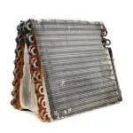 Corroded HVAC heat exchanger with metal fins, highlighting maintenance for Jerry Brittingham A/C & Heat, Inc.