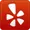 Yelp logo in red and white, representing The Plumbing Dr's customer reviews and service ratings.