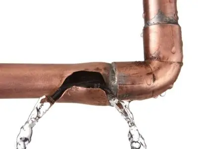 burst pipe