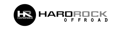 Aces Auto Elite - Hardrock Offroad logo featuring a black circle with stylized HR and Hardrock inside, next to the words HARDROCK OFFROAD in bold, modern black and gray text on a light background. | Arizona Luxury & Exotic Car Service