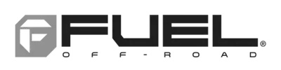 Aces Auto Elite - Logo for Fuel Off-Road, featuring a stylized F in a hexagon on the left and bold black text FUEL above smaller text OFF-ROAD on the right. | Arizona Luxury & Exotic Car Service