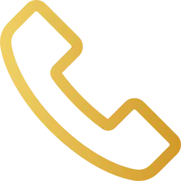 Aces Auto Elite - A yellow outline of a classic telephone handset icon, shown at an angle on a transparent background. | Arizona Luxury & Exotic Car Service