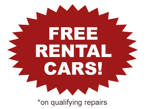 Free Rental Cars - Oxnard Collision Center - round burst