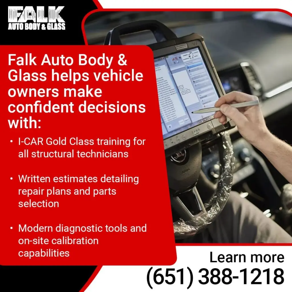 Falk Auto Body & Glass modern diagnostic tools