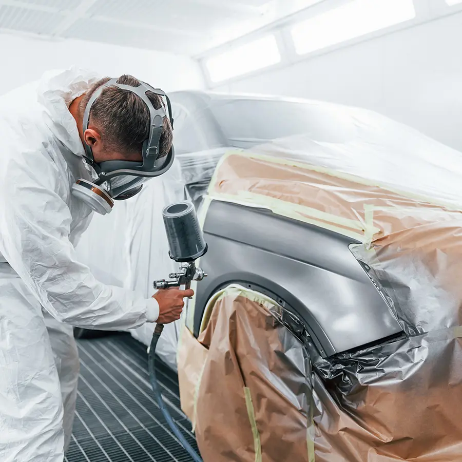 Professional automotive painting at 850 Autos Collision Center in Tallahassee
