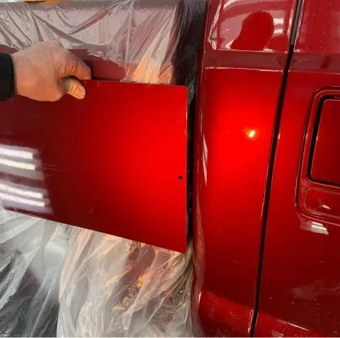 Automotive paint repair being performed at 821 Collision in North Haledon, NJ