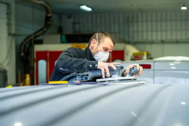 Repair of car dents. PDR technology