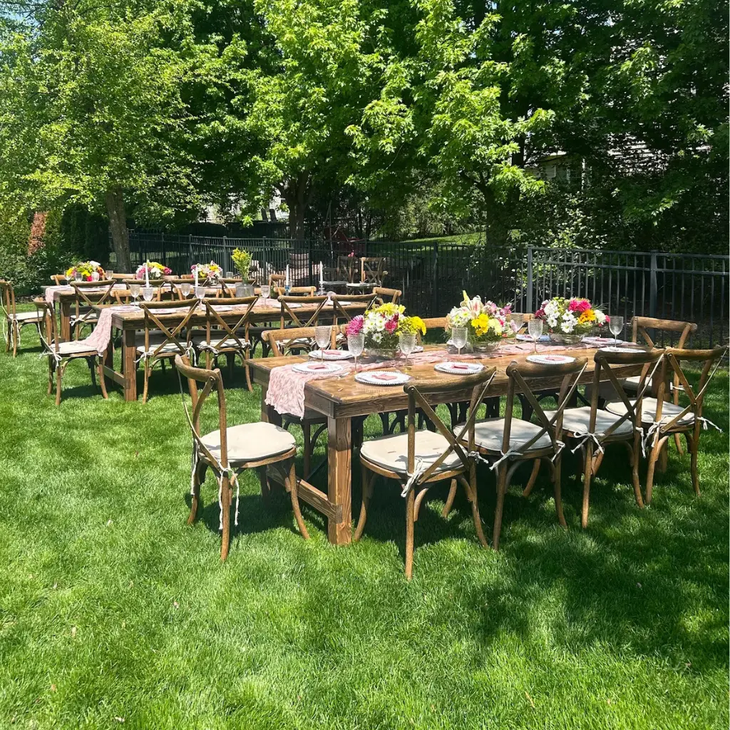 Stylish Simplicity How Affordable Party Tent Rentals Helped Create a Picture-Perfect Baby Shower