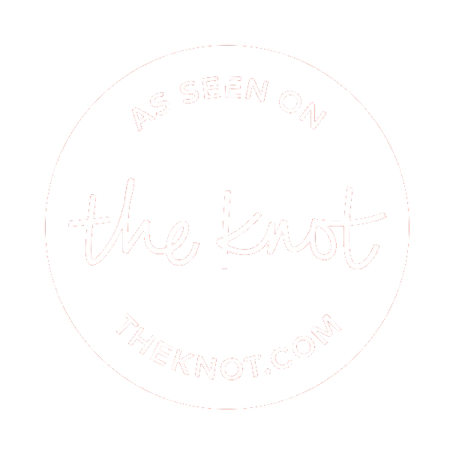 The Knot logo and seal, showcasing Affordable Party Tent Rentals' partnership.