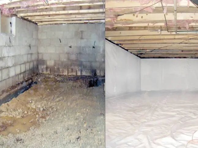 Fully-encapsulated-crawlspace-Before_and_after