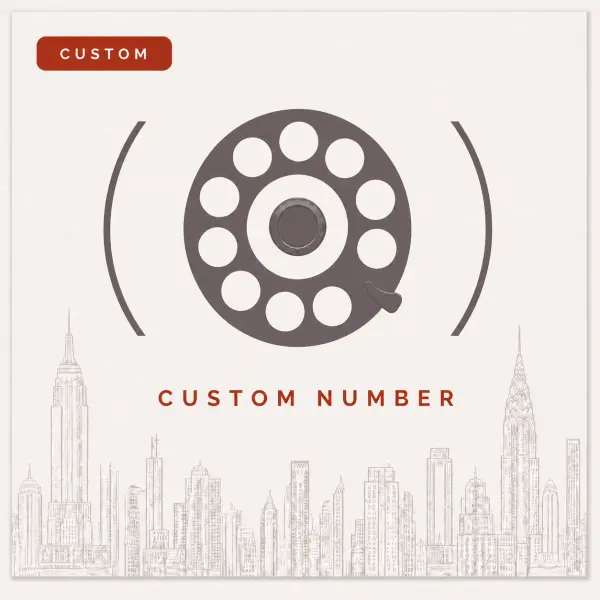 Custom vanity phone number