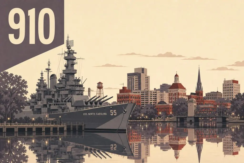 Where Is Area Code 910 Located?