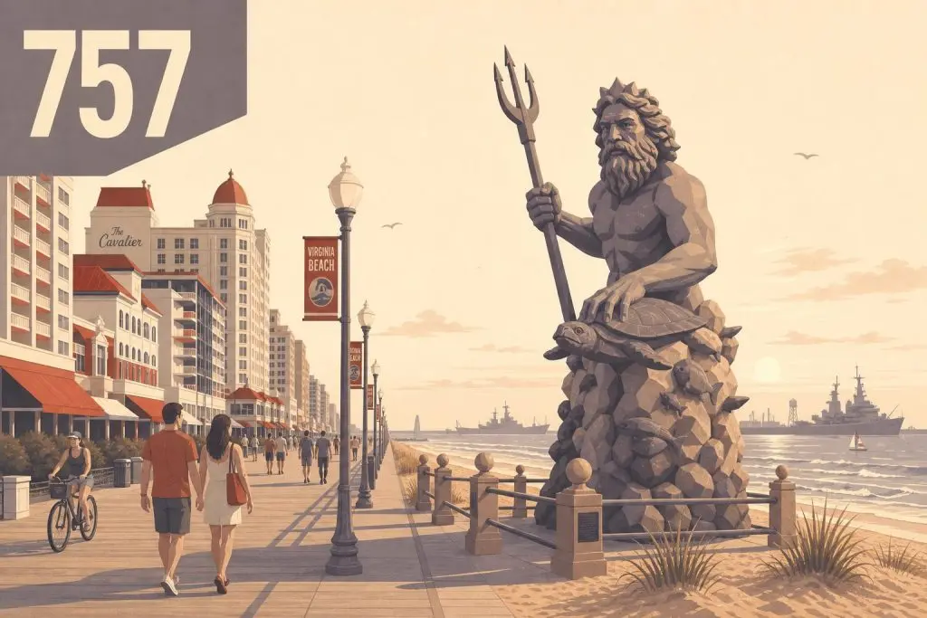 Area Code 757: Virginia Beach, Virginia Coverage & History
