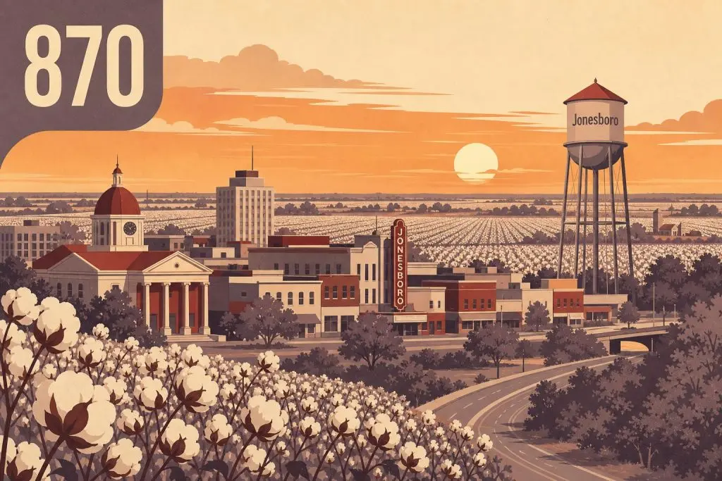 Where Is Area Code 870 Located?