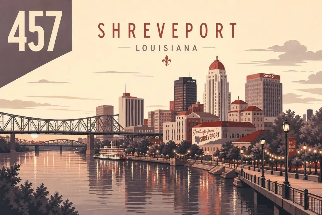 Area Code 457: Shreveport, Louisiana Coverage & History