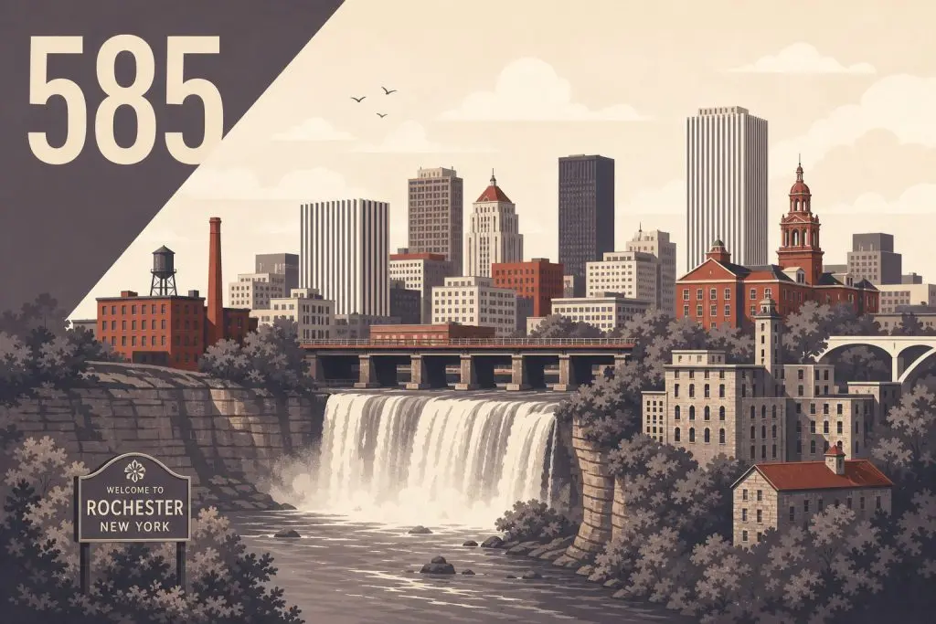 Where Is Area Code 585 Located?