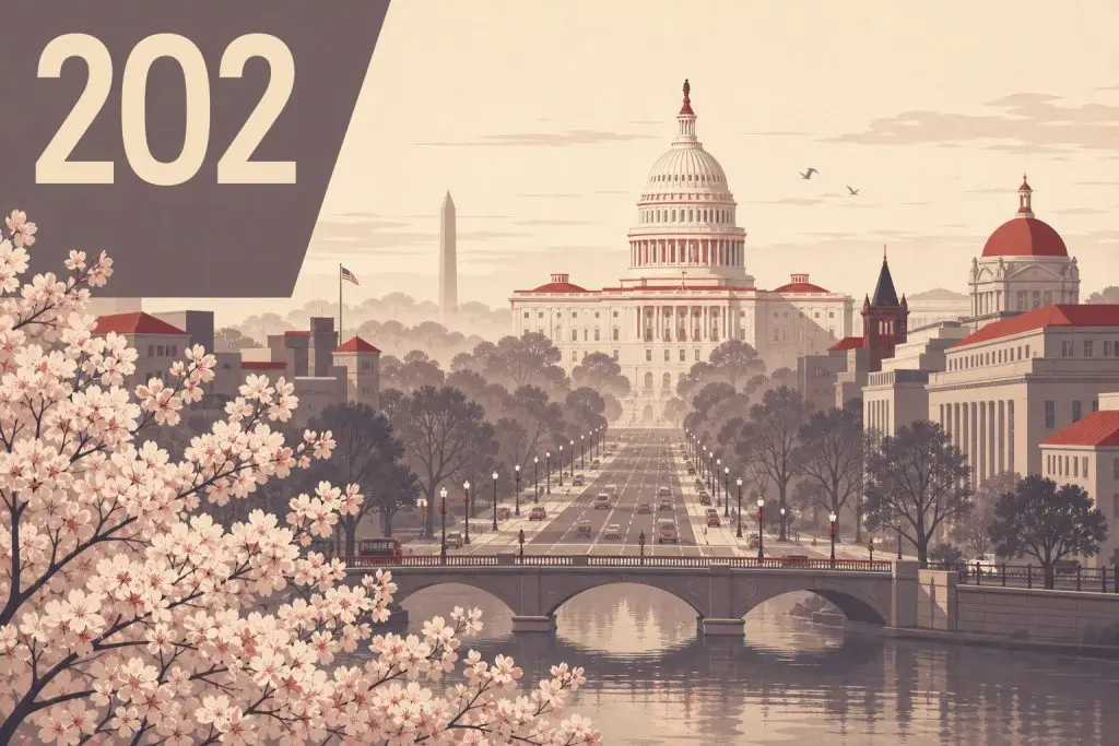 Area Code 202: Washington, District of Columbia Coverage & History