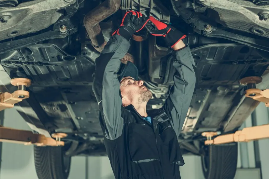 Car Mechanic Undercarriage