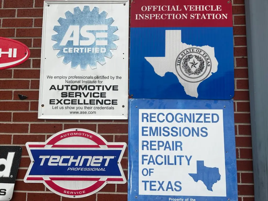 Official Texas vehicle inspection station and recognized emissions repair facility in Houston TX