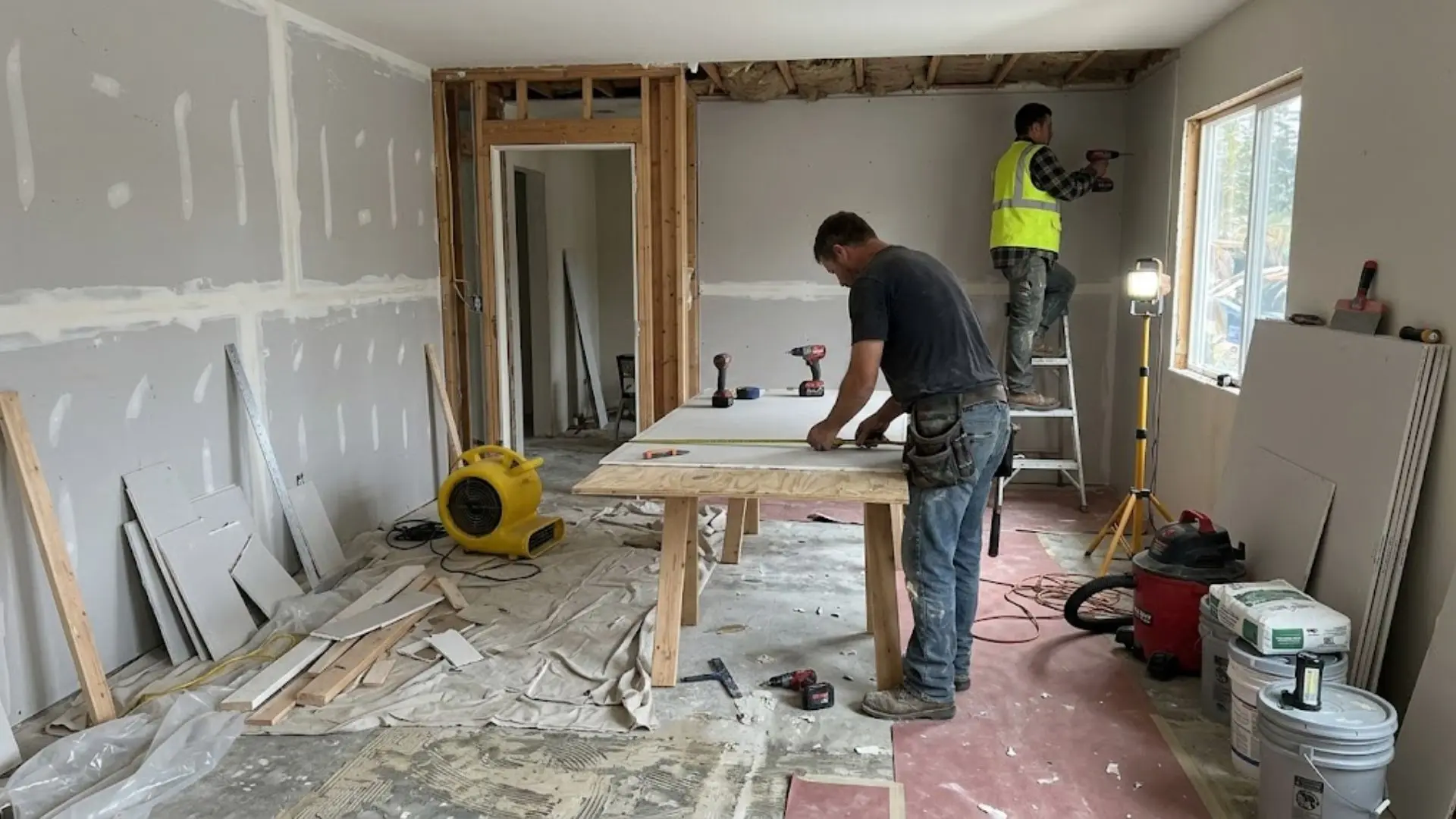 Reconstruction after water damage