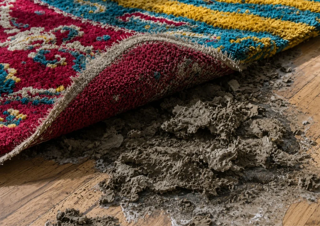 Mold Develops Under Carpets and Rugs