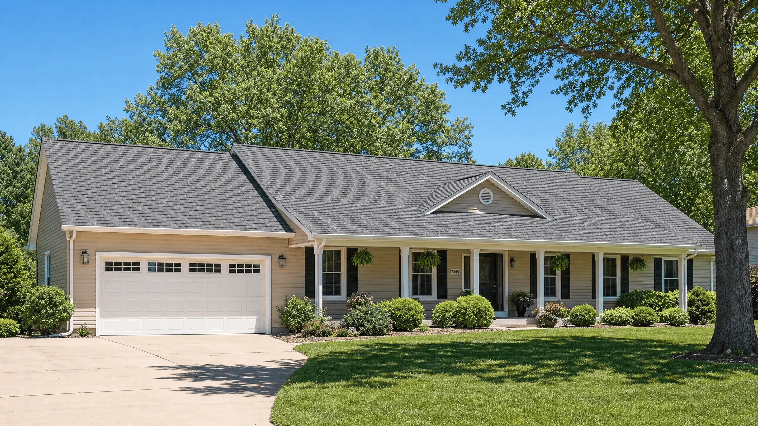 GAF asphalt shingle roof installed by Sutton's in Springfield, IL