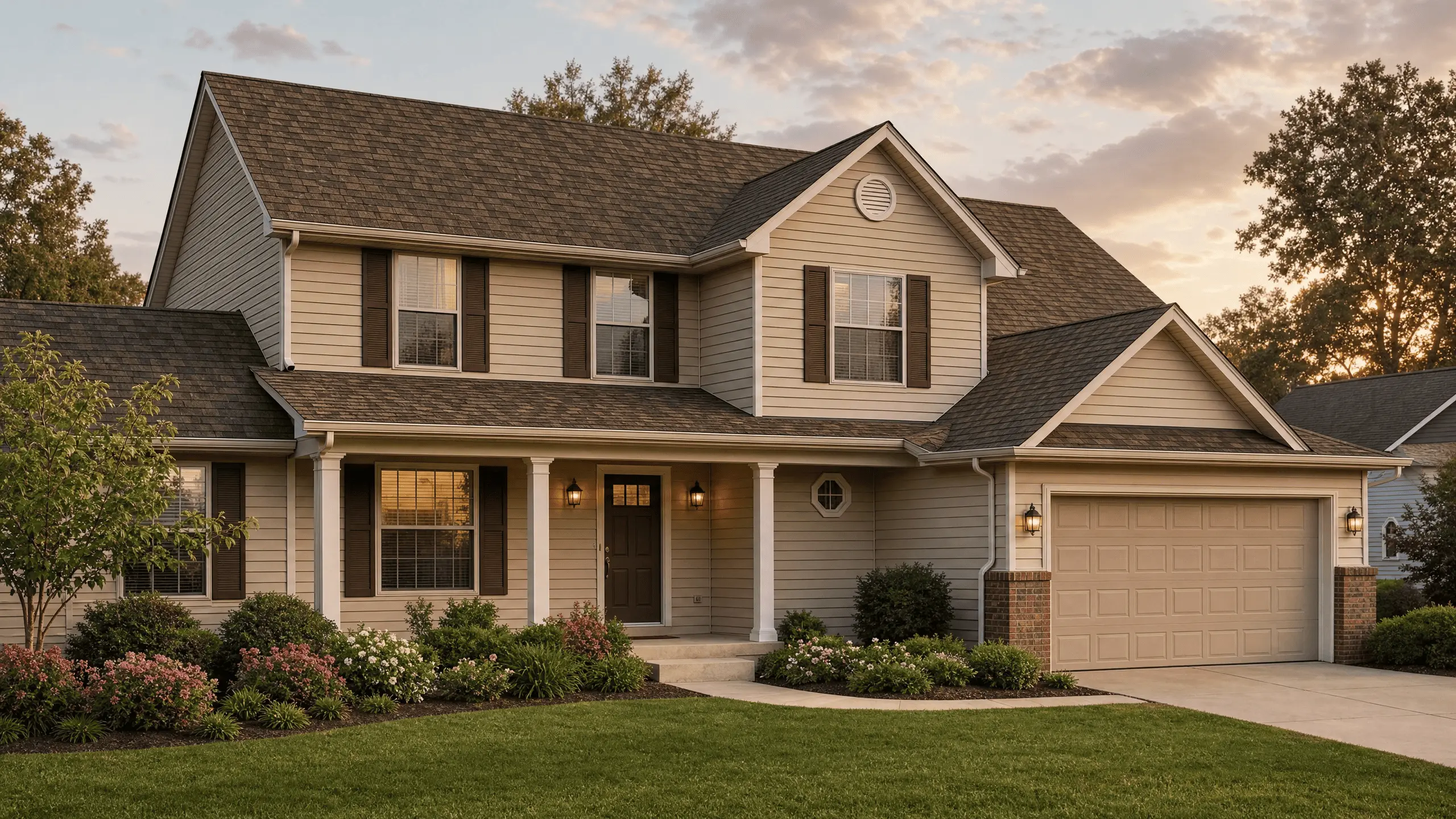 How Illinois Weather Impacts Roofing Materials Roofing materials Springfield IL — GAF asphalt shingle roof installed by Sutton's