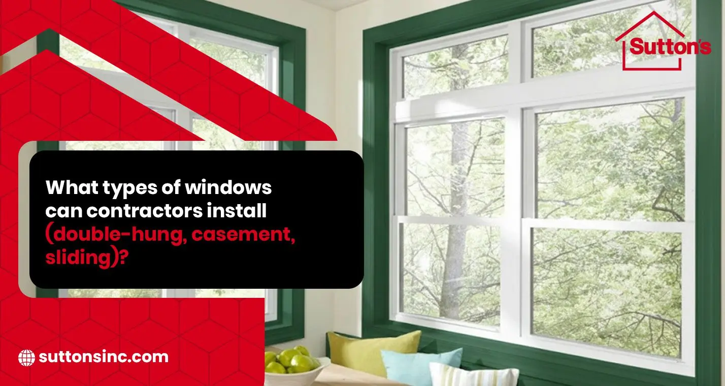 Window installation by Sutton's in a Springfield IL home