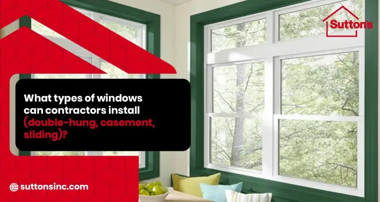 Window installation by Sutton's in a Springfield IL home