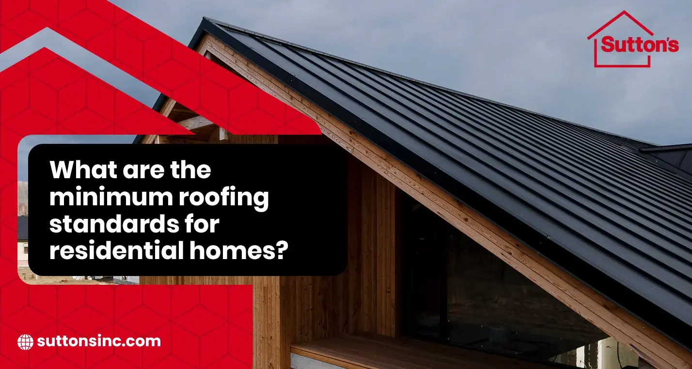 Sutton's residential roofing workmanship in Central Illinois