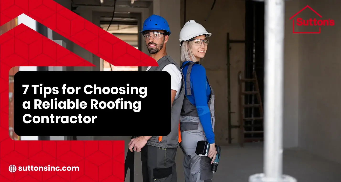 Sutton's roofing team installing a new roof in Central Illinois
