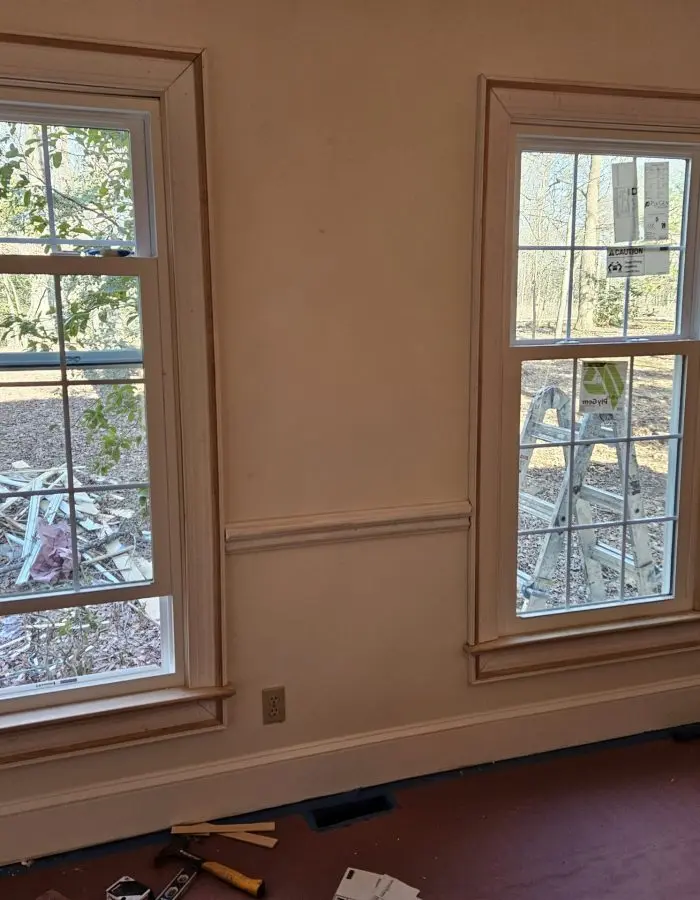 Dining room windows replaced