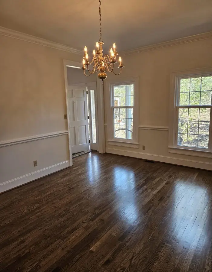Dining room repaired