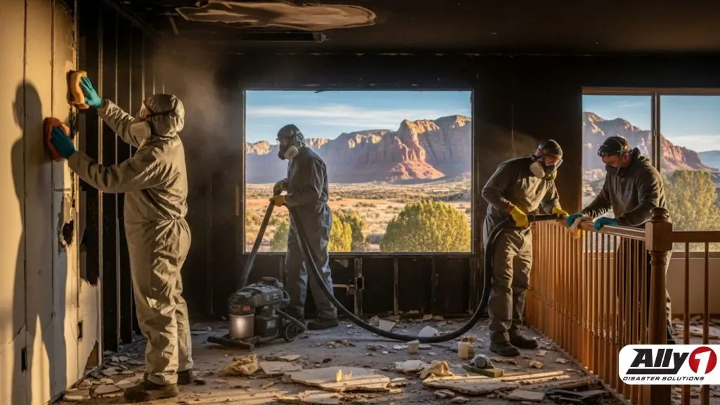What’s the process for restoring a home after fire damage in Southern Utah?