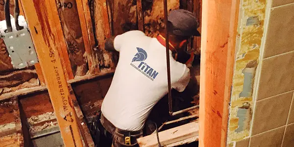 , Delray Beach Home, Titan Restoration Construction Titan Restoration Specialist Cleaning Mold in a House