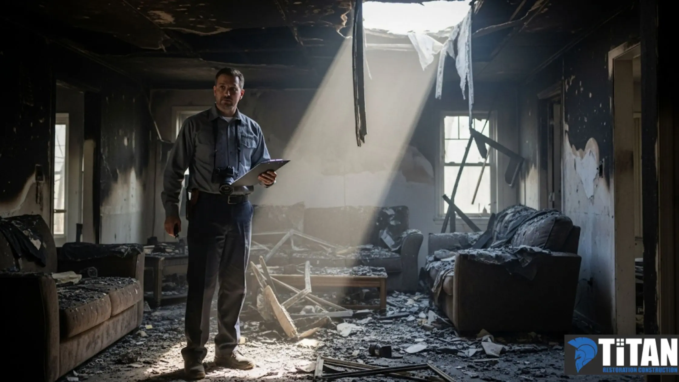 Fire Damage, What to Do Immediately After a Fire Damages Your West Palm Beach Home, Titan Restoration Construction What Does the Fire Damage Assessment Process Involve?