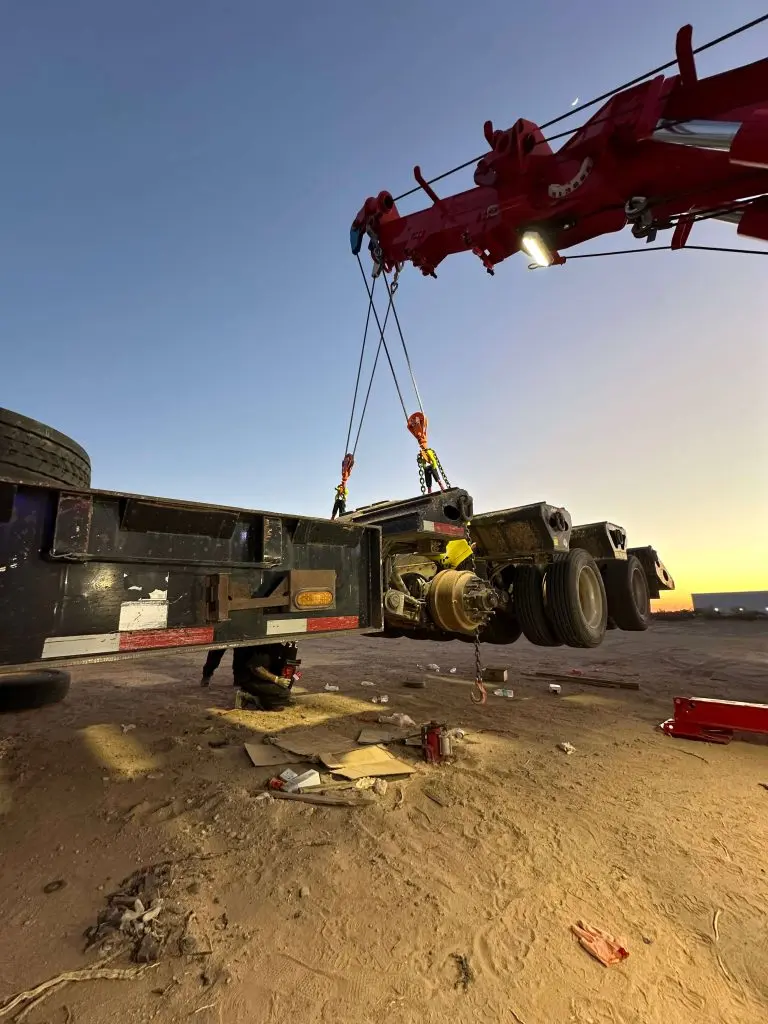 Commercial tow truck for heavy truck services