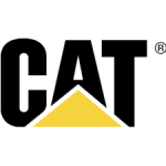 a yellow triangle on a black background