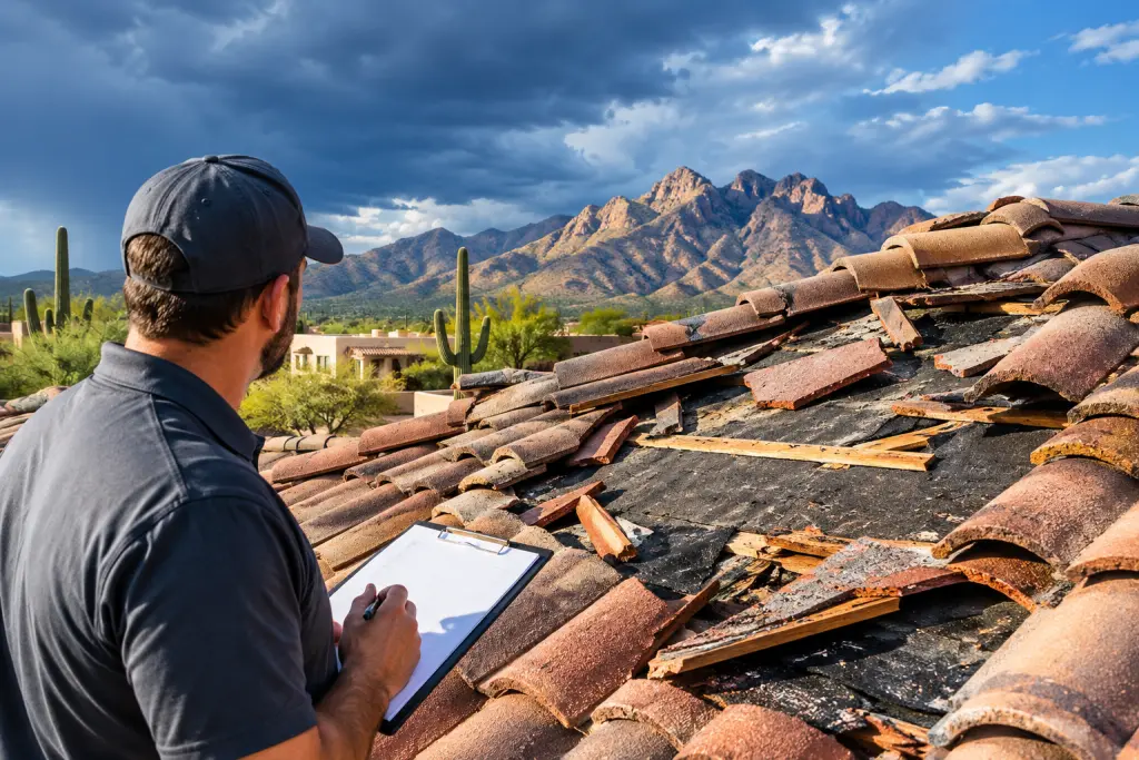 Monsoon Roof Damage