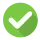 Check icon, KINO WEBSITE green check icon