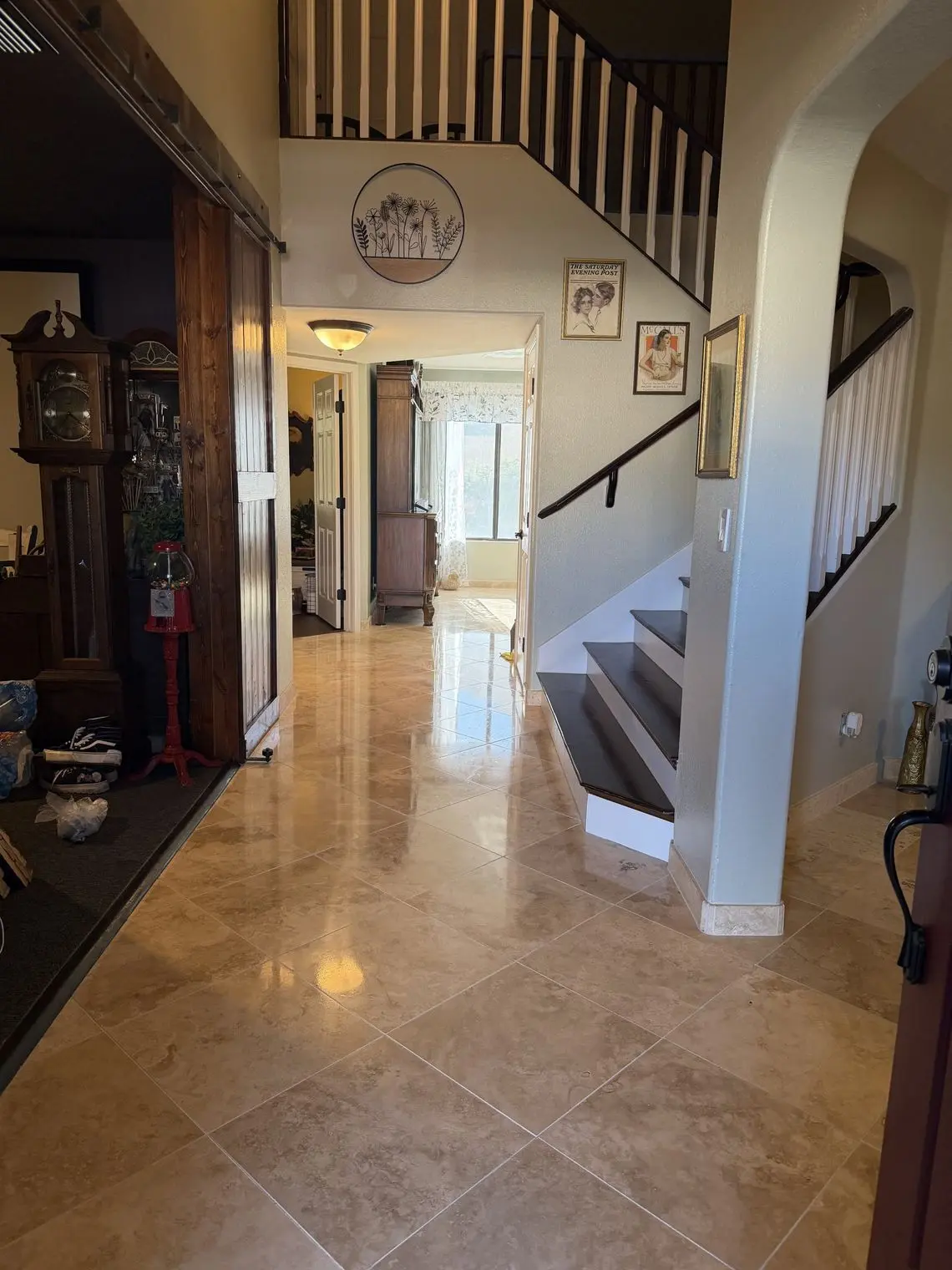 travertine tile cleaning restoration scaled