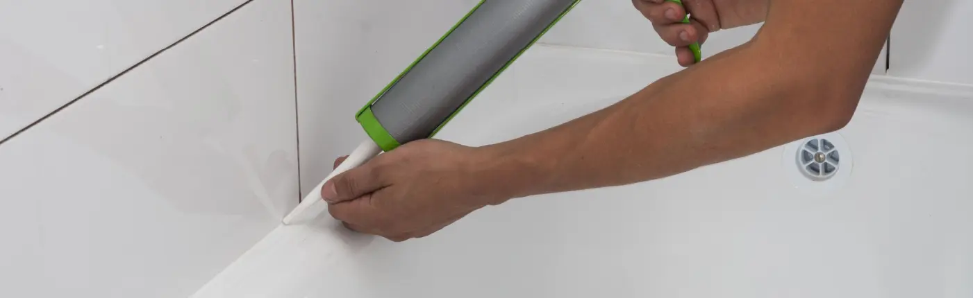 Bathtub caulking from Tucson Tile and Grout