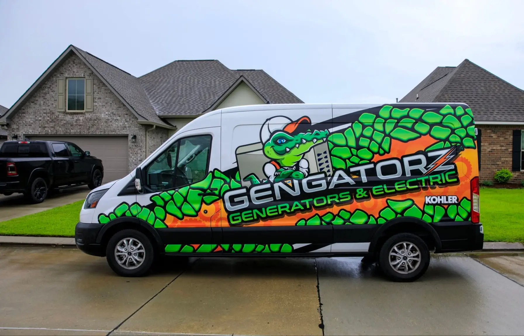A company branded pick up vehicle