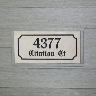 Modular Size Thin Address Stone