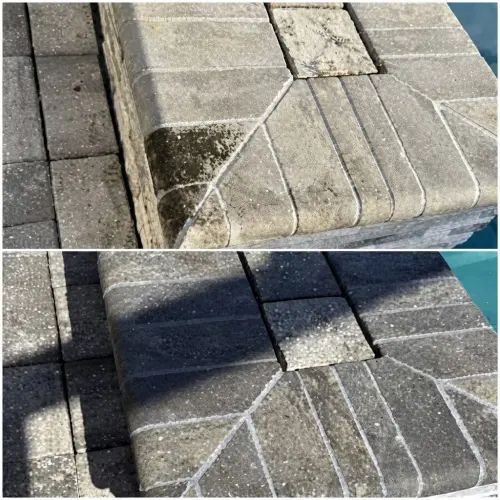 Paver sealing project in Tampa, FL