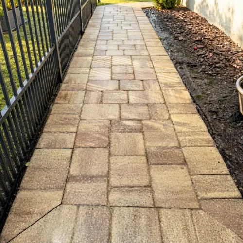 Paver color restored after sealing in Tampa, FL