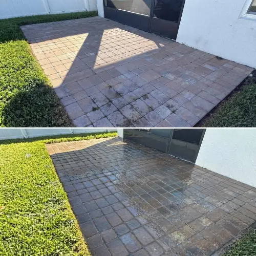 Paver patio refresh in Tampa, FL