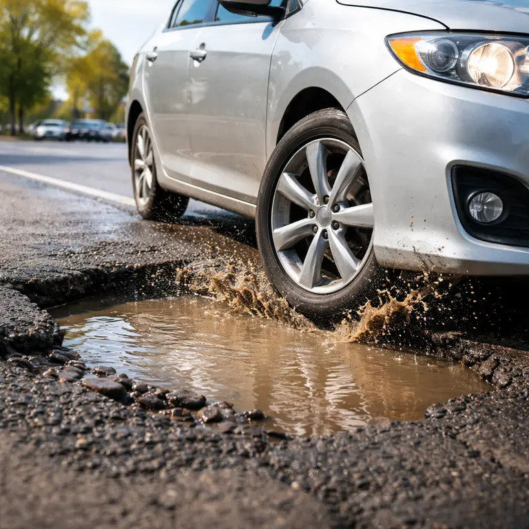You Hit a Pothole… Now Your Car Pulls Slightly Left, Here’s What That Usually Means (and What Gets Expensive Fast)