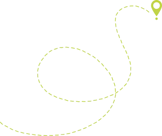 Dashed line with a location pin icon, illustrating service areas. Takeoff-Moving Toronto
